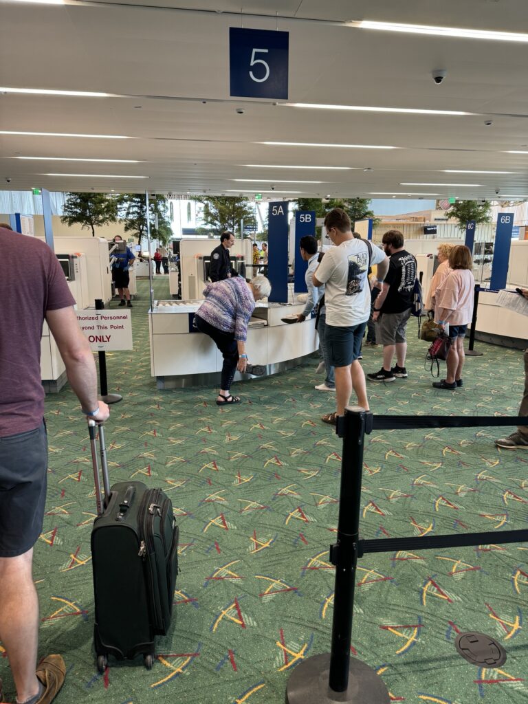 West Security Checkpoint at new PDX Terminal