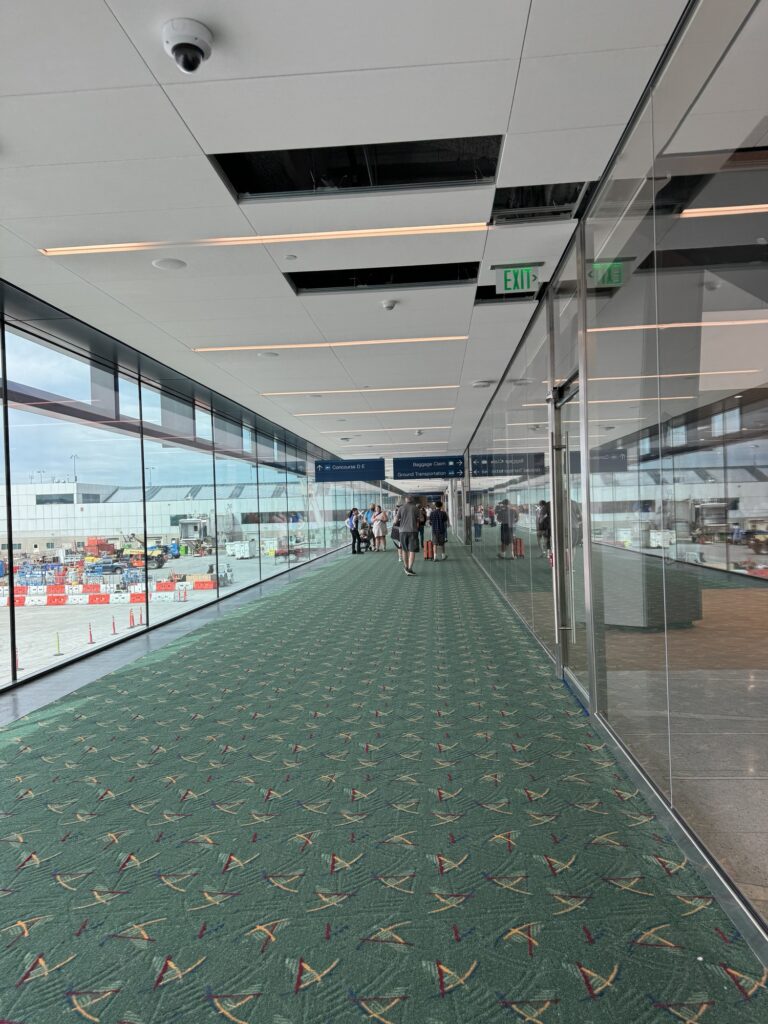 Terminal Connector Hallways and Exit at new PDX Terminal